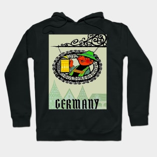 Germany Abstract Oktoberfest Travel and Tourism Advertising Print Hoodie